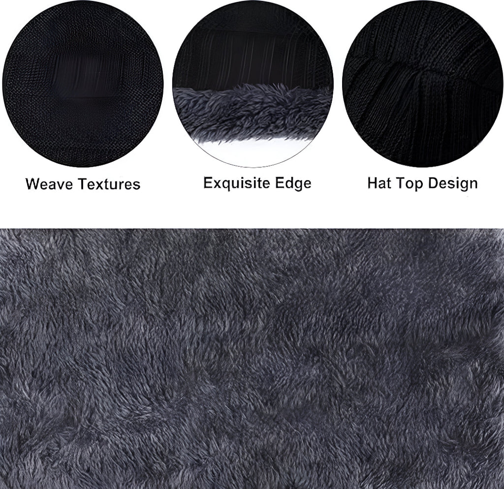 Unisex Woolen Cap Set