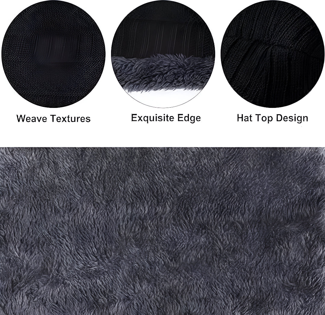 Unisex Woolen Cap Set